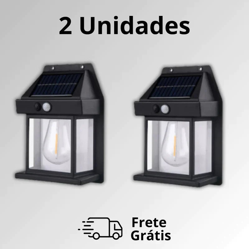 Kit Luminária refletor Solar Ecolux - FRETE GRÁTIS