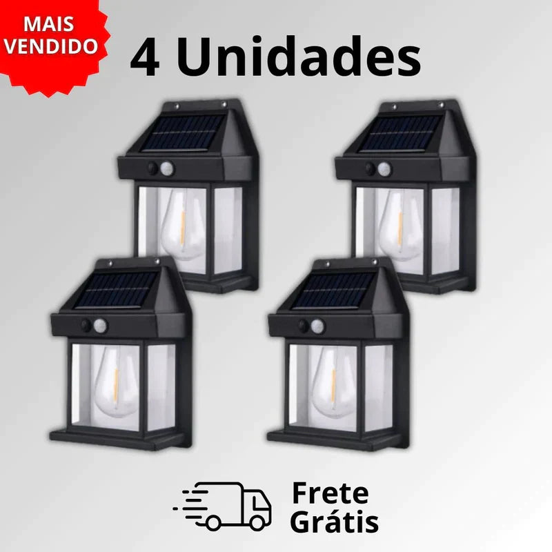 Kit Luminária refletor Solar Ecolux - FRETE GRÁTIS