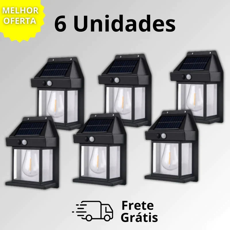 Kit Luminária refletor Solar Ecolux - FRETE GRÁTIS