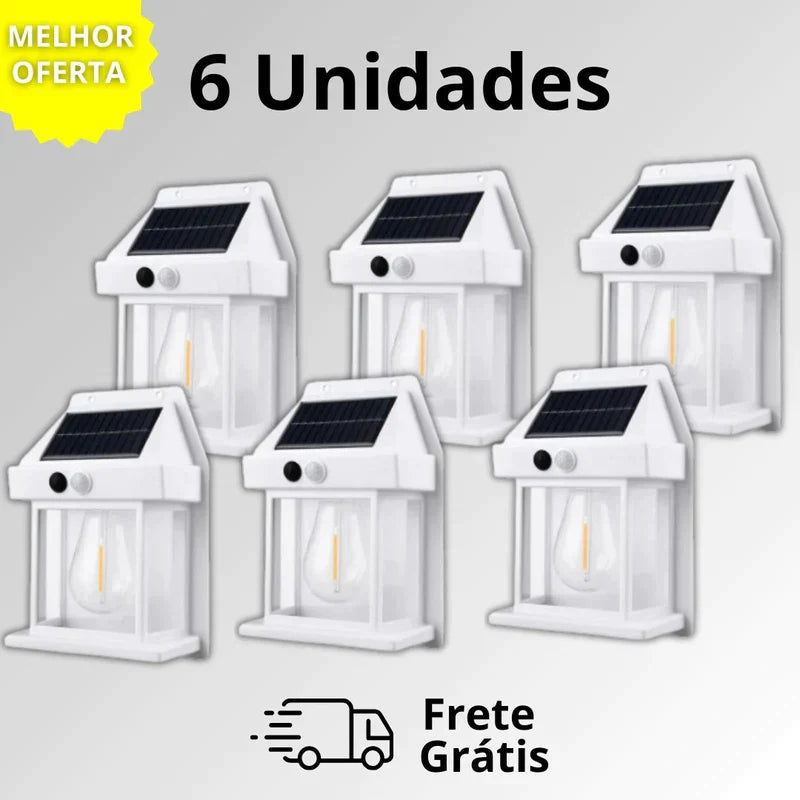 Kit Luminária refletor Solar Ecolux - FRETE GRÁTIS