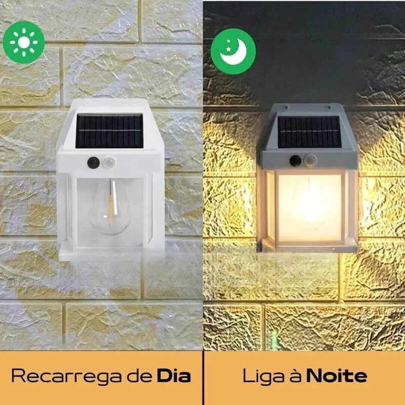 Kit Luminária refletor Solar Ecolux - FRETE GRÁTIS