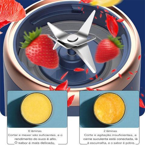 Liquidificador Portátil LiquidiGo - 6 LÂMINAS