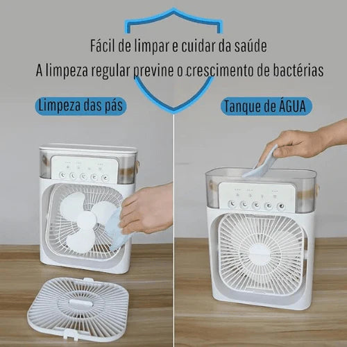 Mini Ar Condicionado e Umidificador Portátil - FRETE GRÁTIS